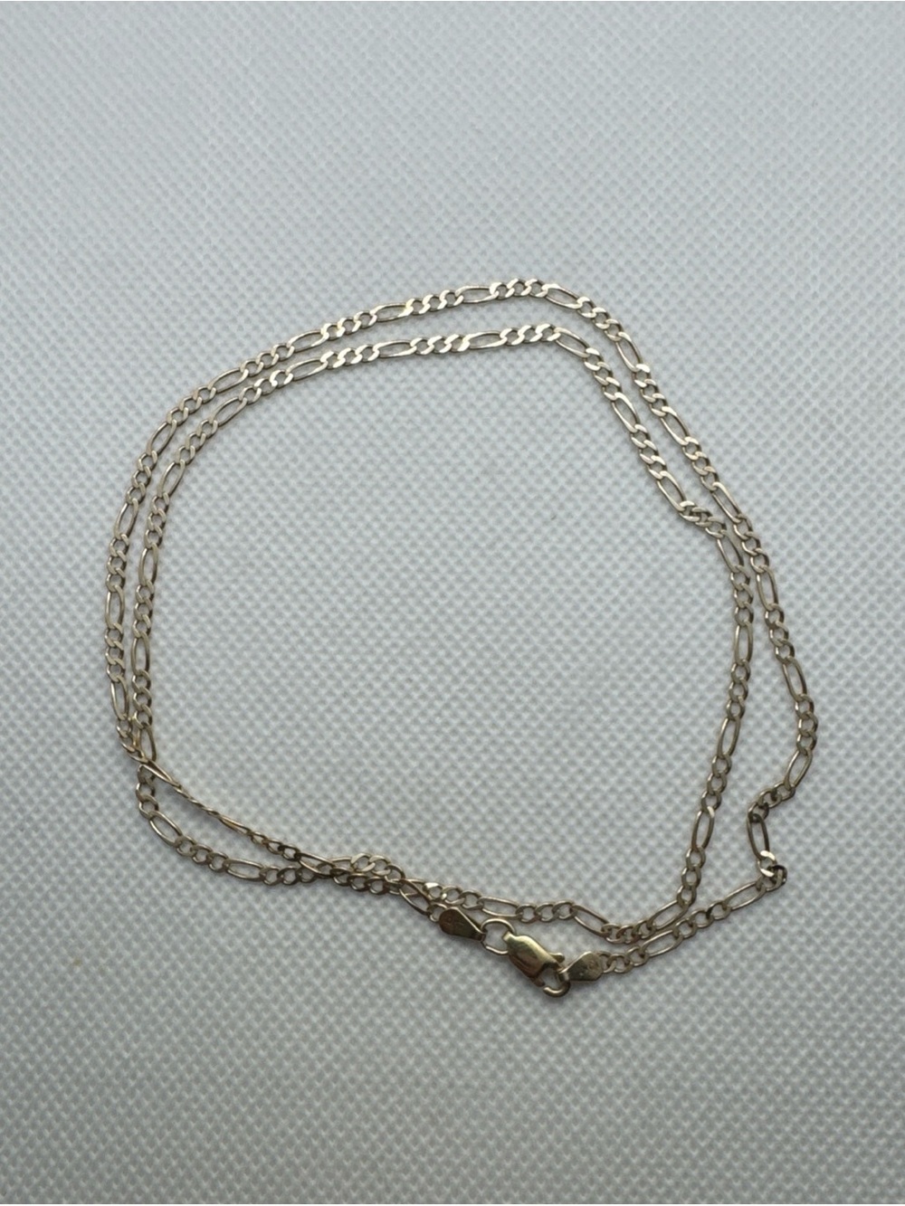 Vintage 10K SOLID Yellow Gold Figaro Necklace Chain Jewelry 18” Inch 4.05g 2.3mm